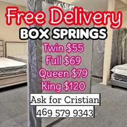 Box Springs  Twin box Full box  Queen box  King box  Bases para colchon  Box spring 