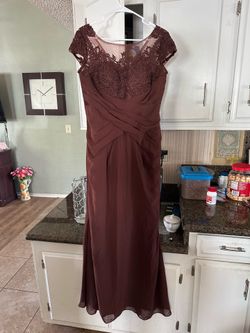 chocolate brown wedding dress