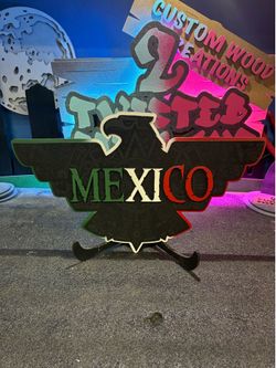 Engraved Aztec Mexican Bird