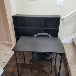 Ikea Bookcases , New Desk Plus Free Chair