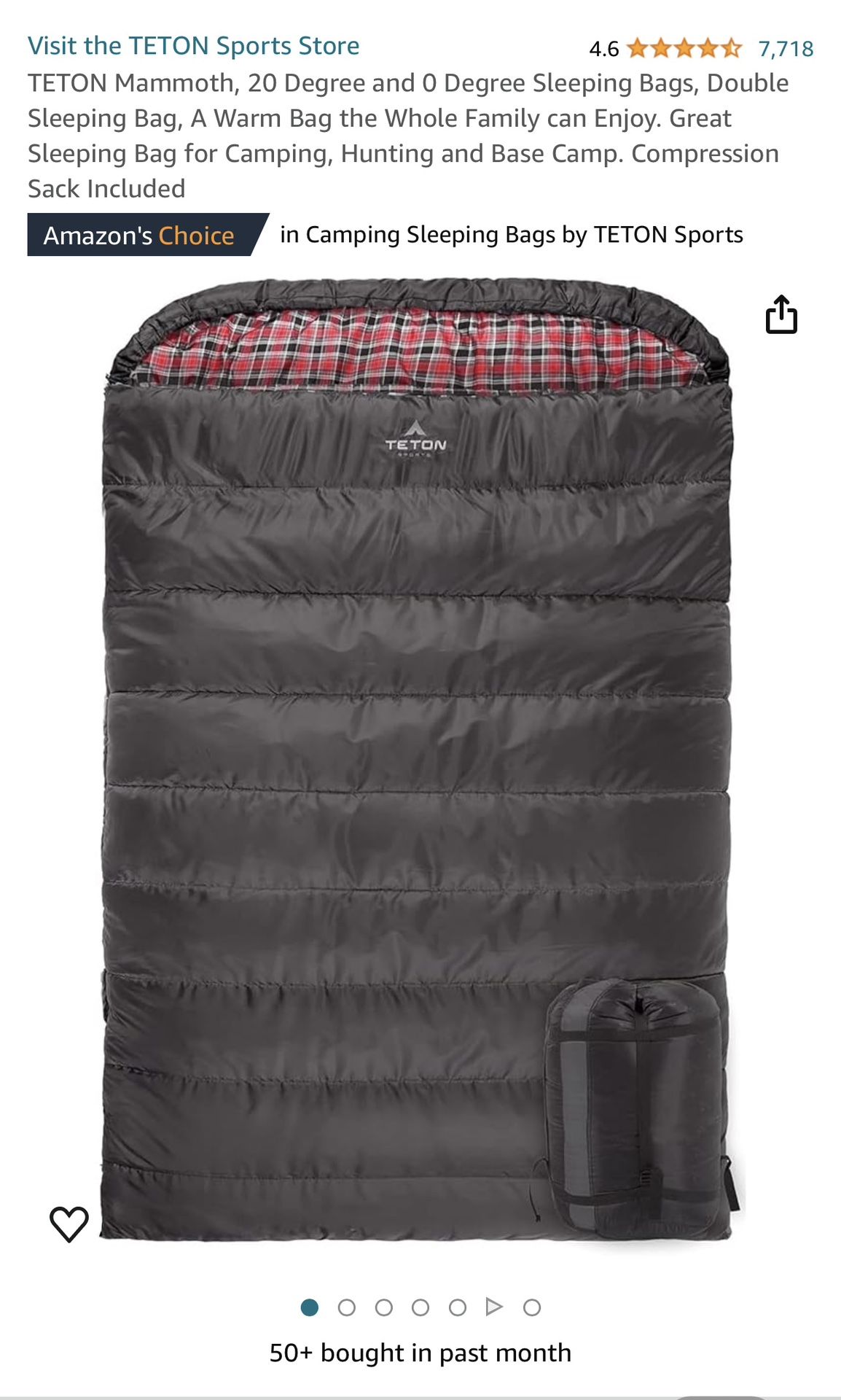 Treton Double Sleeping Bag Great Condition