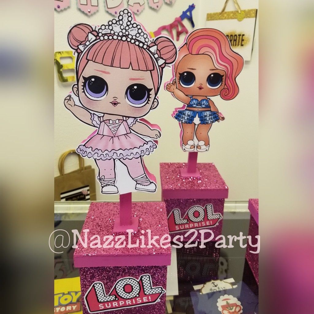 Lol Surprise dolls centerpieces