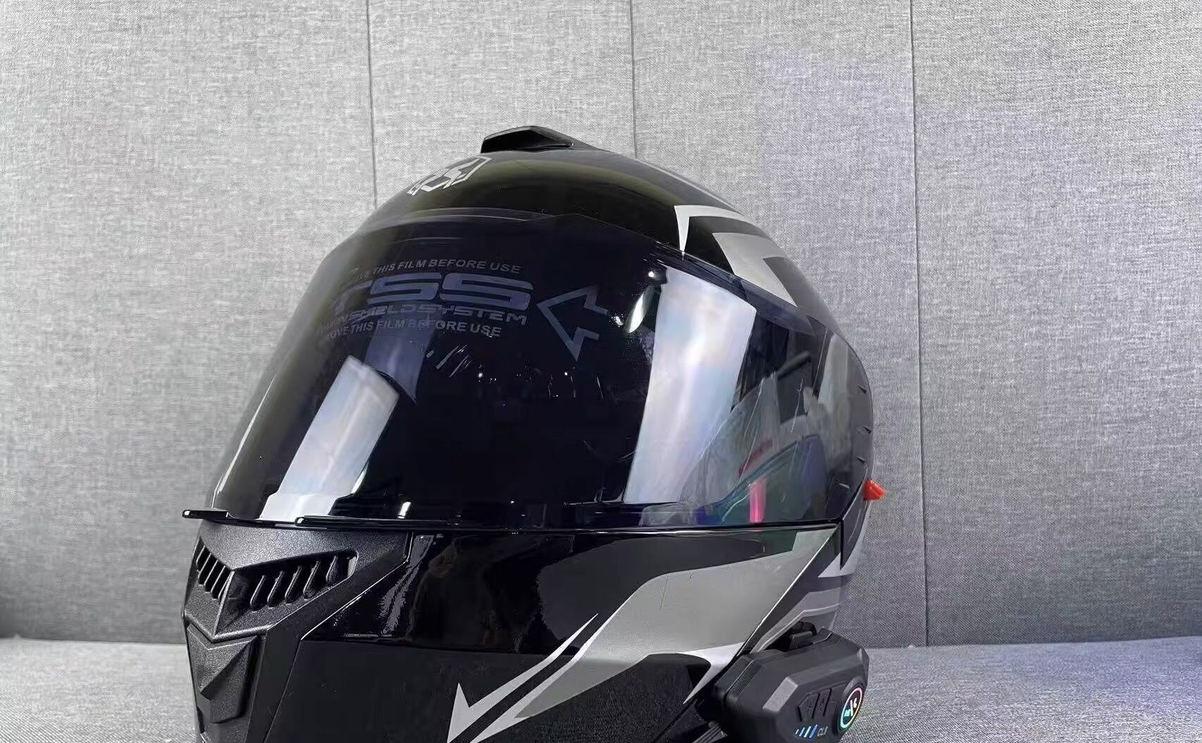 Black Motorcycle Helmet
