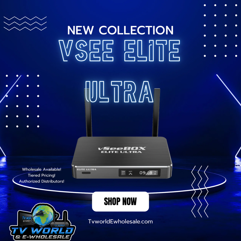 SuperBOX Super box S7 Models Max, S7 Pro, S6 Ultra, Supreme & Vsee V6 Plus, V6 Max Vsee Elite Mini, Elite Ultra 8 Authorized Wholesale distributors 