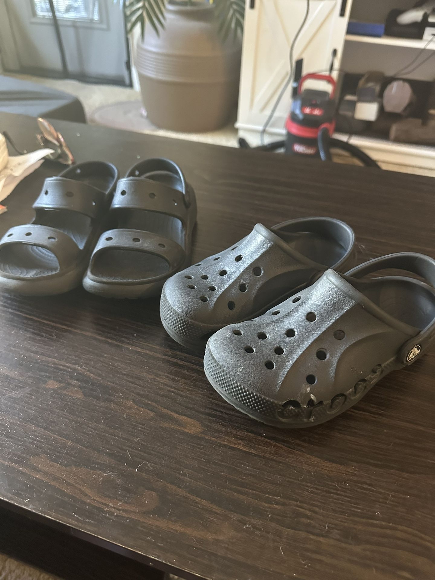 Black Crocs &  Sandals 