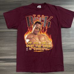 Vintage WWF WWE The Rock Do You Smell What The Rock is Cooking’?! Shirt Adult M  100% authentic. Good condition.   This vintage WWF WWE The Rock shirt