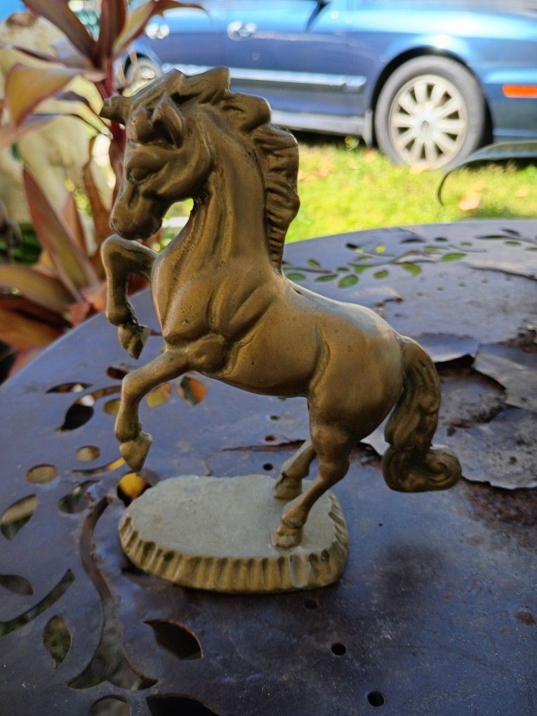 Vintage Brass Unicorn/Horse Figurine