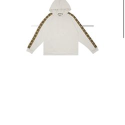 Gucci Tape Detailed Popover Hoodie natural/Multicolor