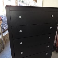 Black Tall Dresser 