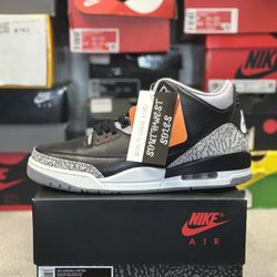 Jordan 3 Black Cement (2025) Size 9 Men’s Preowned 