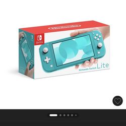 Nintendo switch lite (turquoise) - 2 games
