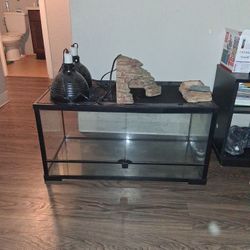 Bearded Dragon Cage And Lights