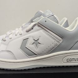 Converse Weapon Ox Low White Gray Leather Men's Size 12 A10204C New