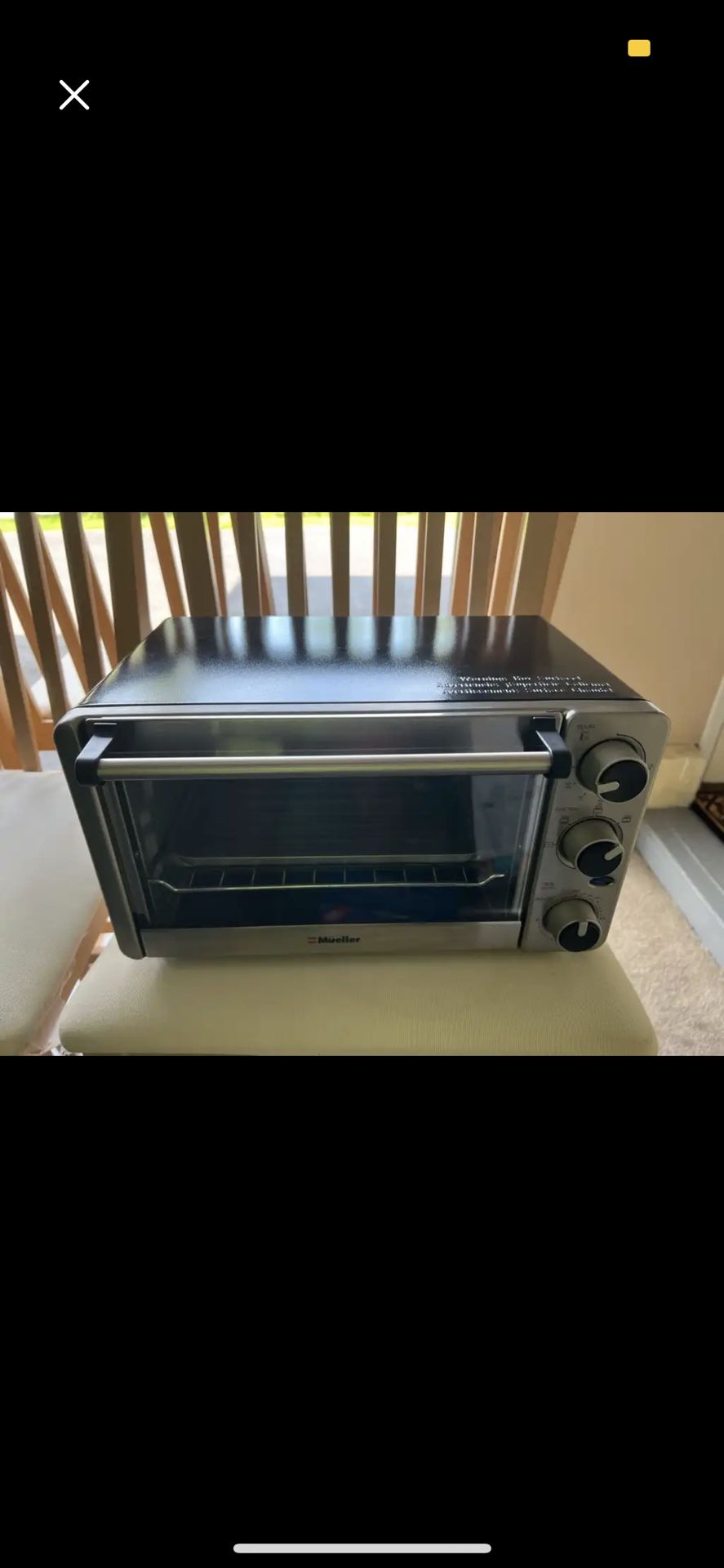 Mueller AeroHeat Convection Toaster Oven, 8 Slice, Broil, Toast
