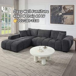  Modern Sectional 👉Furniture Queen Bedroom, Dining Table, Bunk Beds Avail 