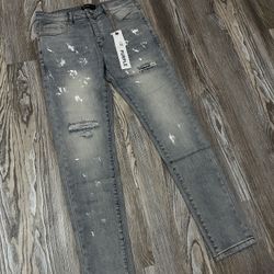 Light Blue Purple Brand Jeans Size 32