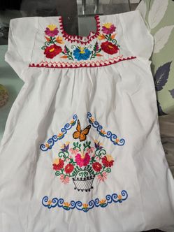 Mexican embroidered dress