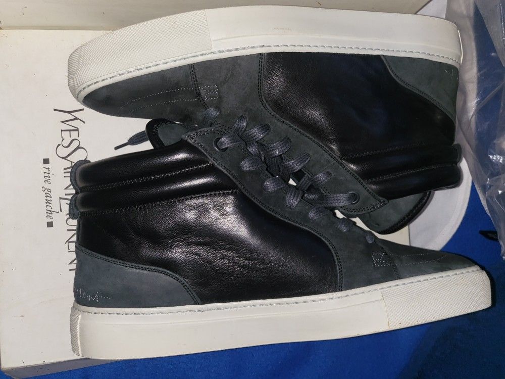 Saint Laurent Ysl Malibu Mid Sneakers Size 8.5 Euro 41