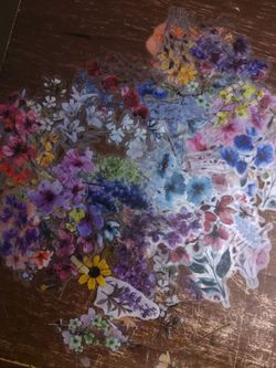 Ephemera Peel and Stick Beautiful Flowers For Scrapbooking