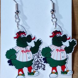 Phillies Fan Art Earrings 