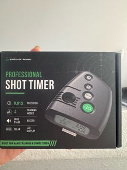 Shot Timer for Shooting Competition– Loud 110dB Buzzer, Par & Split Times