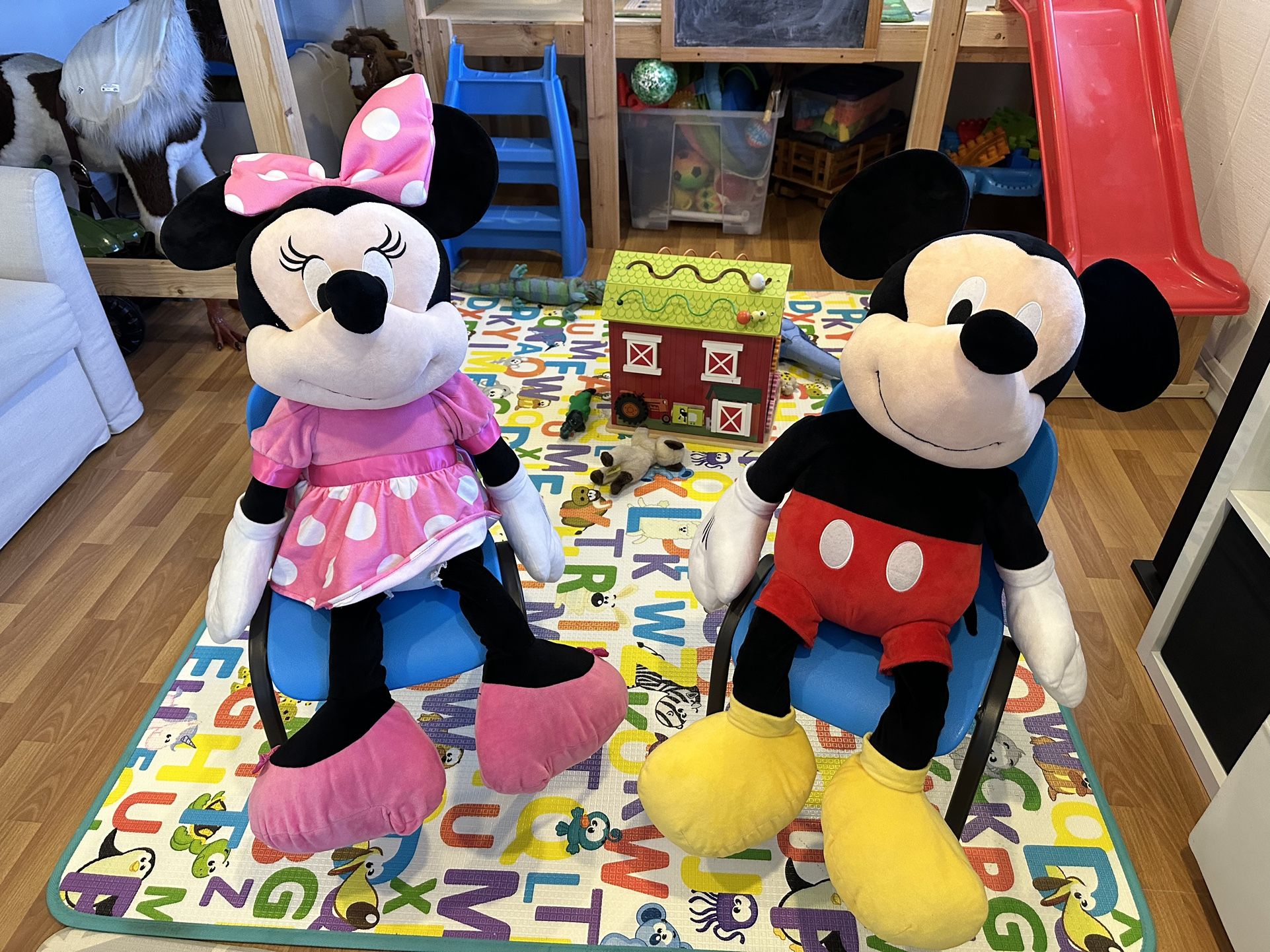 Mickey Minnie Combo Plush Giant Toys