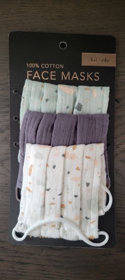 Kitsch 100% Cotton Face Masks