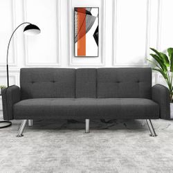 Futon Couch With Cup Holders 