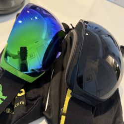 Skiing Goggles and Helmets ($Prices on Description) 