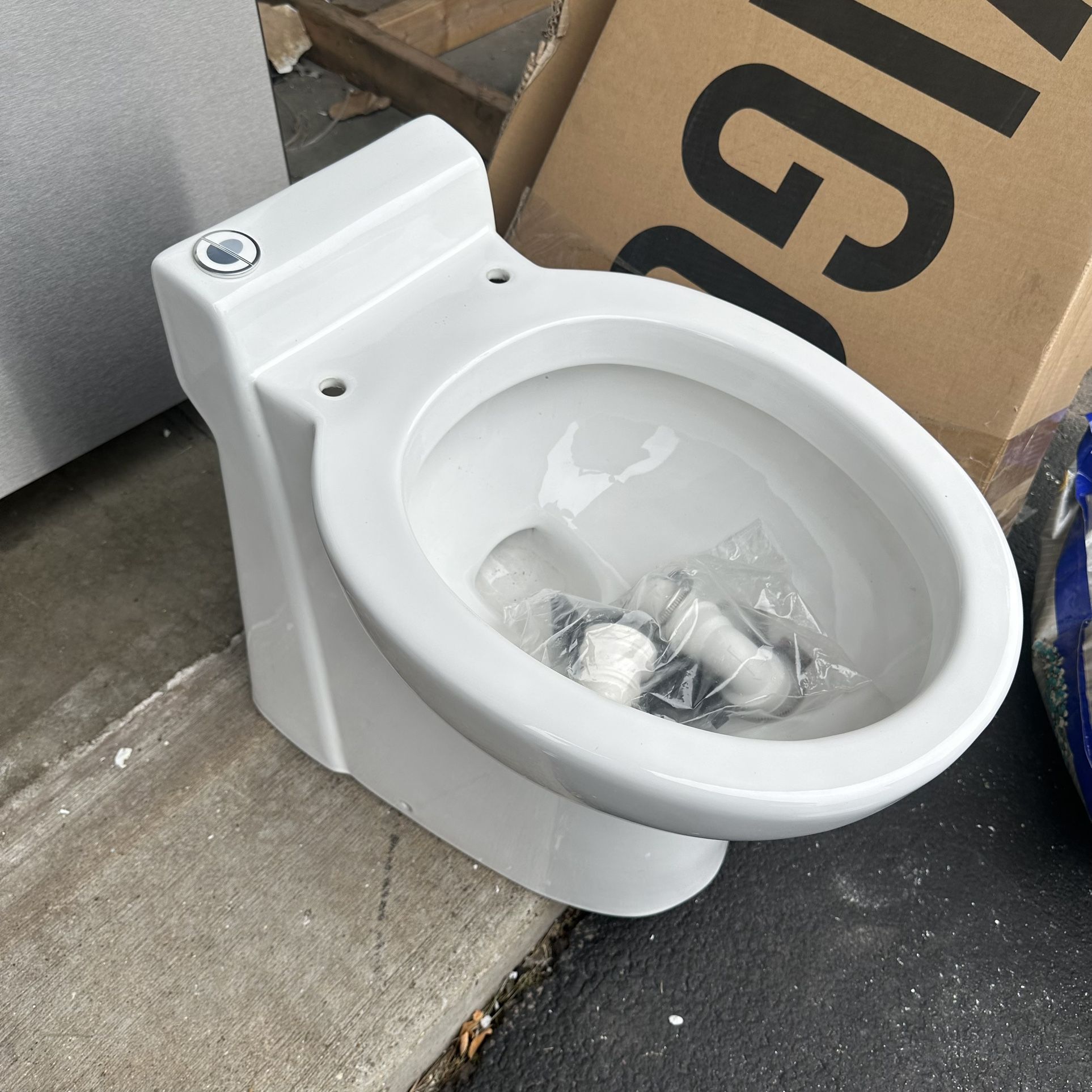 Brand New Dual Flush Saniflo Sanicompact One-Piece UpFlush Toilet With Built-In Macerator