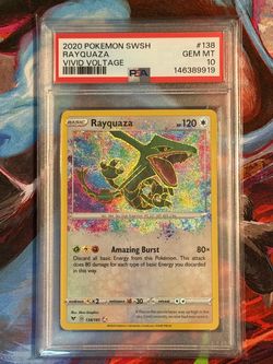 PSA 10 Rayquaza Vivid Voltage 138/185 Pokemon Card