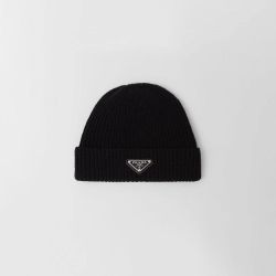 Black Prada Beanie New With Tags
