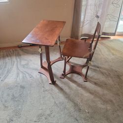 Folding Desk With Chair 