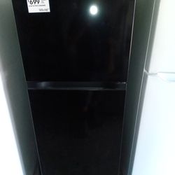 New LG top and bottom refrigerator black 22 wide