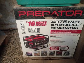 Brand new Predator 4375 Watt Portable Generator Save $$$$