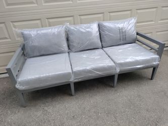 Outdoor patio deep seating sofa