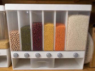 Modern Multi-Compartment Grain & Pulse Storage Dispenser