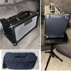 Boss Dual Cube LX Guitar Amplifier With Stand & Carrying Case