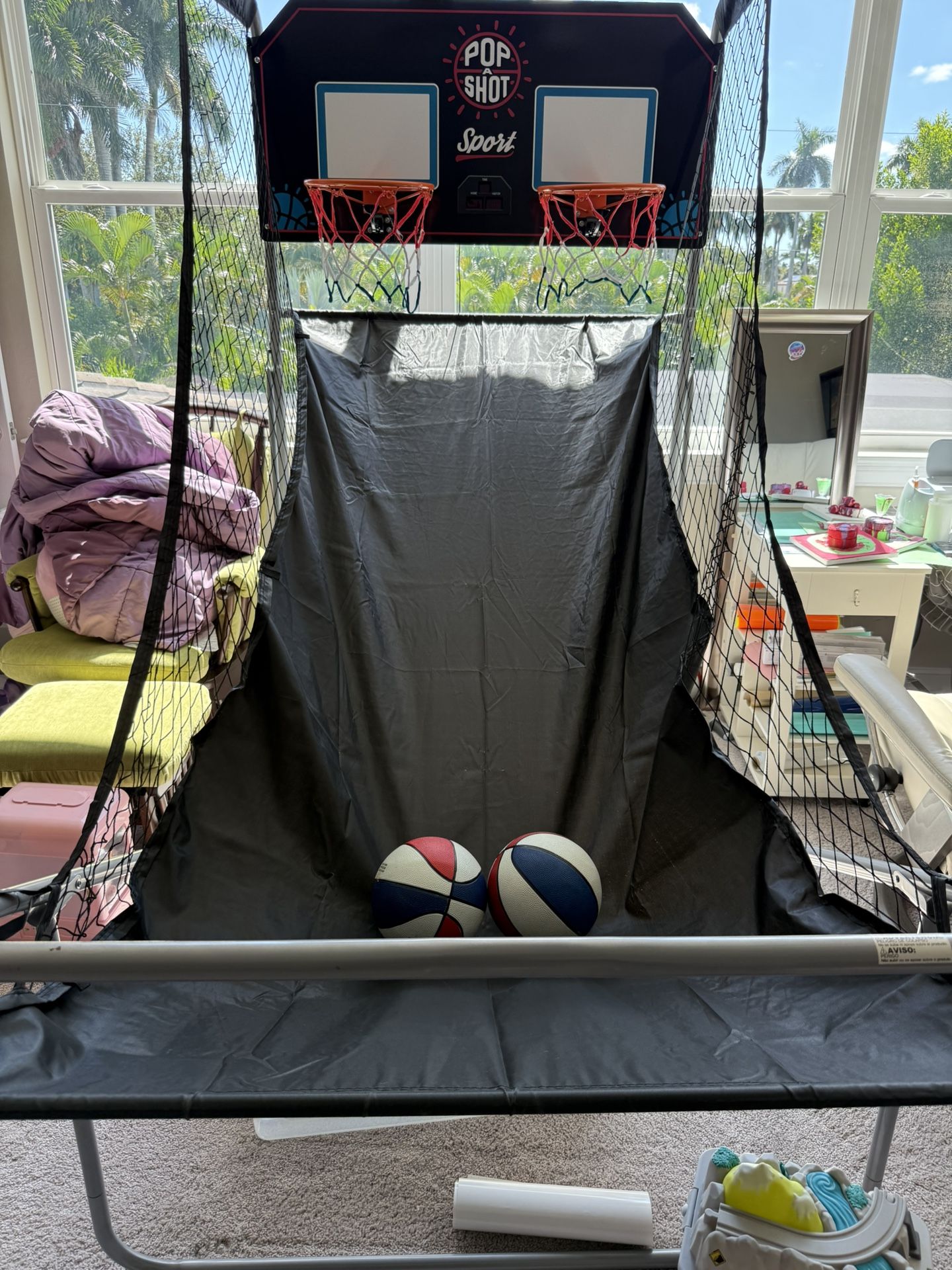 Mini Two Hoop Basketball Game