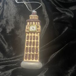 NWOT Big Ben Blown Gas Christmas Ornament 