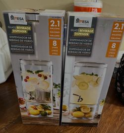 Glass Beverage Dispensers (2)