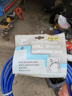Plastic coated drill snake.