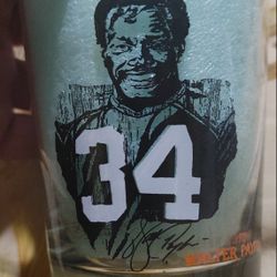 Walter Payton 1988 3 Drink Glasses Mint.