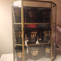 Vintage Brass And Glass Case