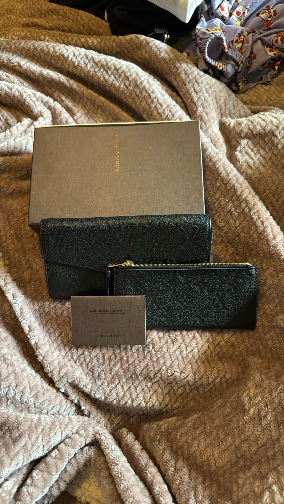 Louis Vuitton Curieuse Empreinte Wallet W/ Insert.