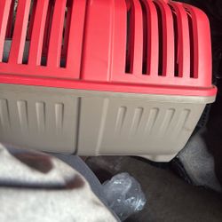 A dog cage for a small dog he got his little plate is very nice. All you need to do is look for a little dog or any pet. They will fit in there