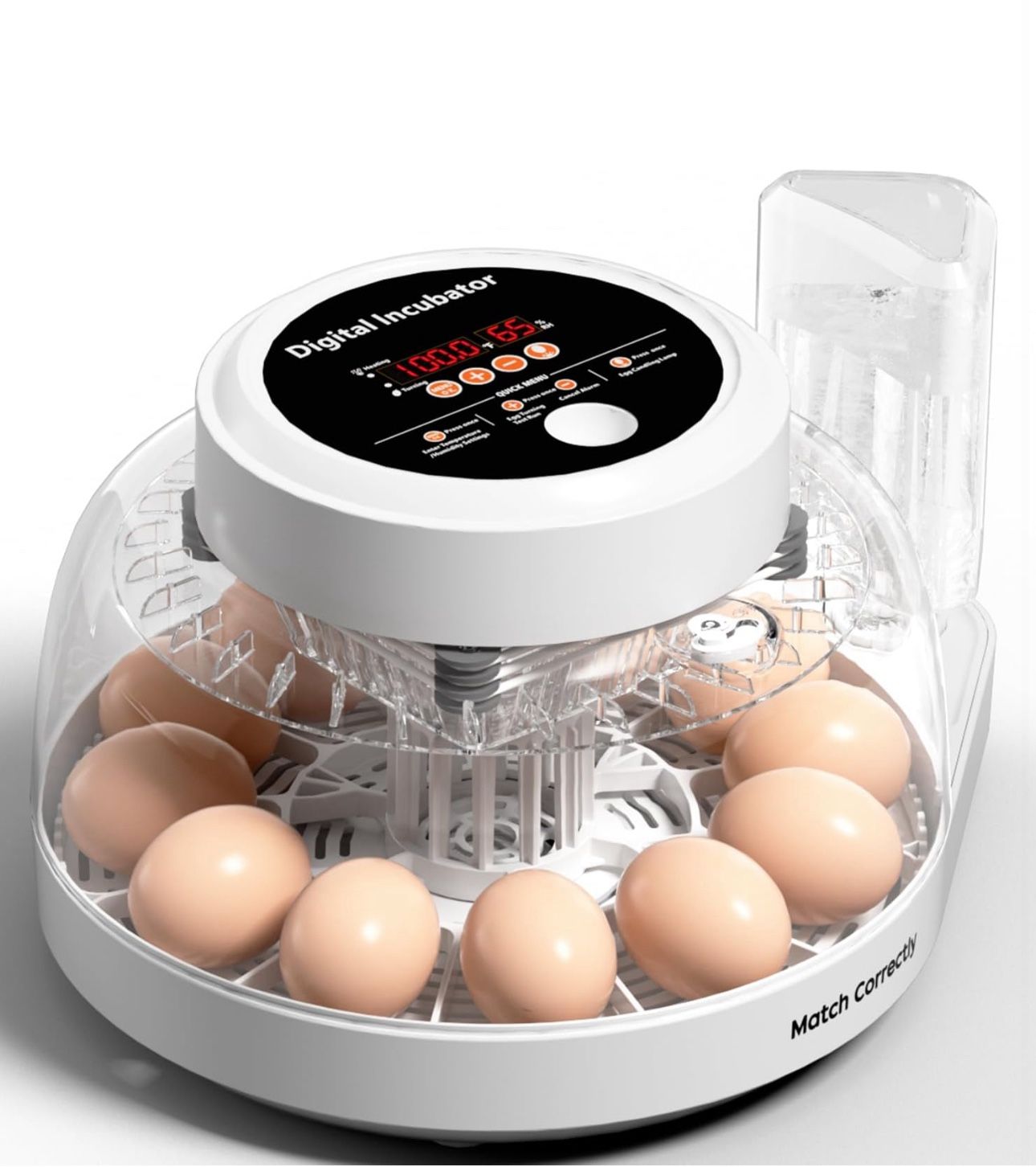 New-Incubators for Hatching Eggs, Egg Incubator with Automatic Egg Turning, Temperature Control and Humidity Display, Egg Candler, Incubators for Chic