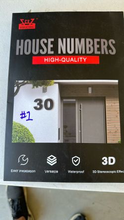 Outdoor House Numbers