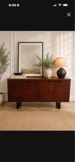 Credenza / table 62in L x 33in H x 14in D