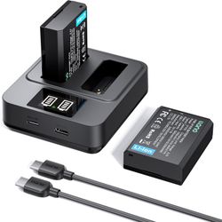 llano 2-Pack LP-E10 Batteries & 20W Fast Charger Set